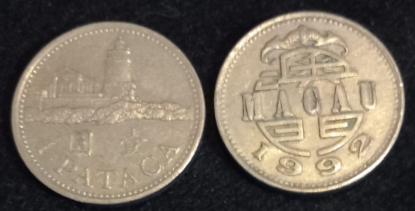 1 Pataca, Macau, 1992 2 unodades 10 Euros