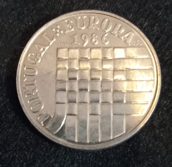 25 Escudos Europa, 1986